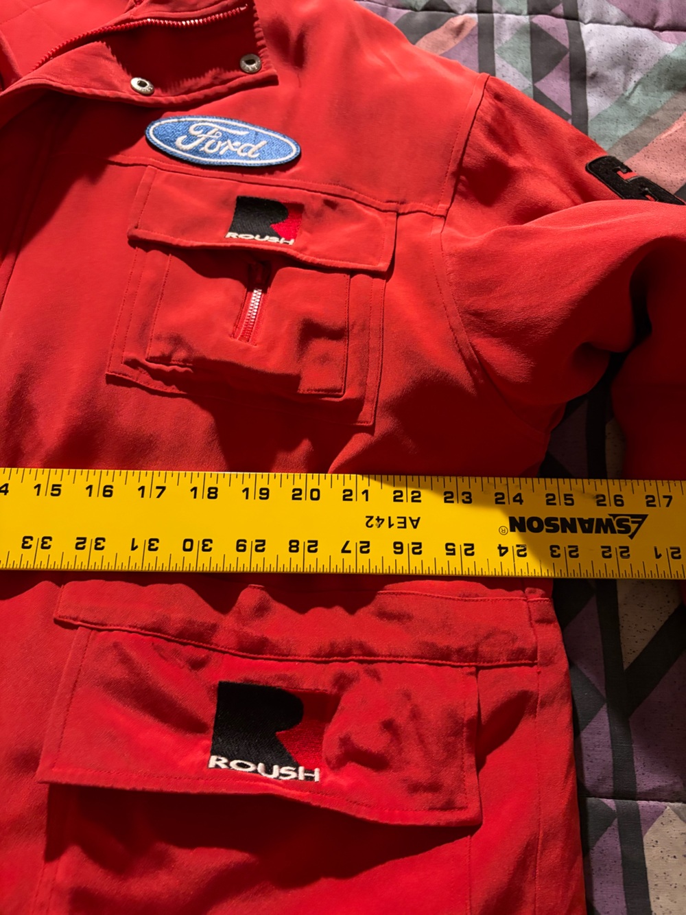 Ford Red Racing Style Jacket Roush Racing - Picture 9 of 9